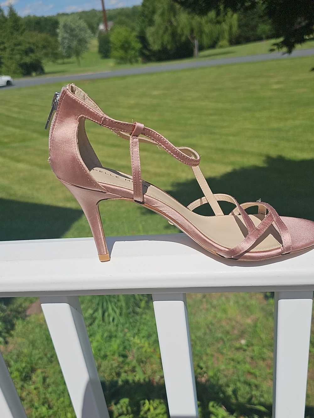 Pelle Moda - Strappy Satin Heels in Rose Gold - Women's Elegant Evening Sandals